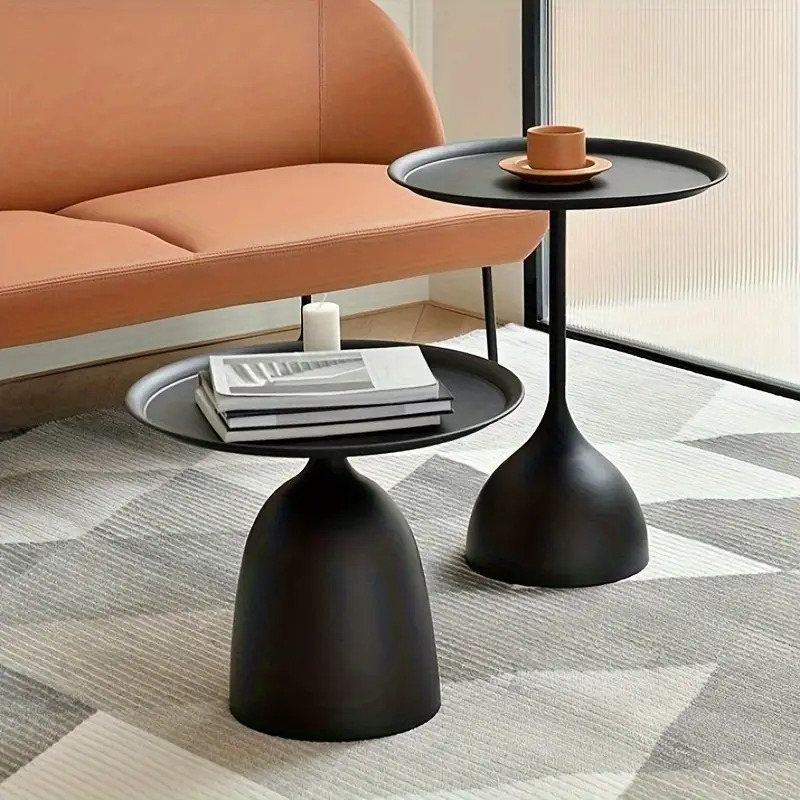 Minimalist Style Black Side Table - 2